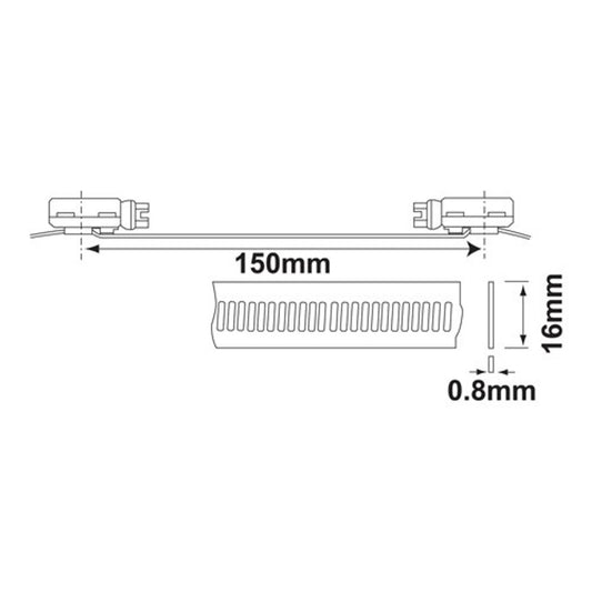JCS MULTI-TORQUE SS BAND CONNECTORS (10)  1-88350
