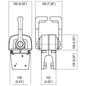 Ultraflex Twin Lever Top Mount Control Chrome