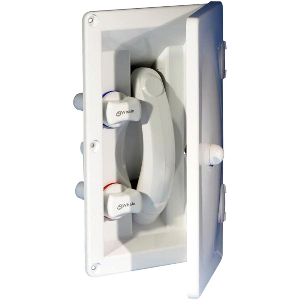 WHALE SWIM 'N' RINSE TRANSOM SHOWER MIXER C/W COVER WHT  W-RT2658