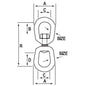 AG Galvanised Regular Anchor Swivels 12mm