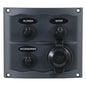 BEP Compact Marine Waterproof Panel 3 Switch Black