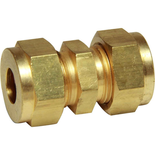 AG Brass Straight Coupling 3/8" x 3/8"  1-12150