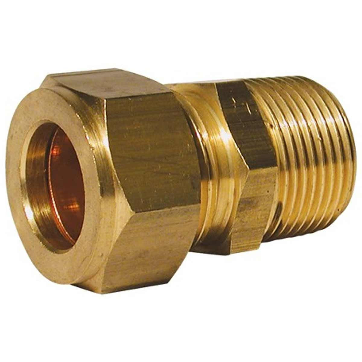 Male Taper Stud Coupling 5/16in Nylon Tube x 1/4in BSPT  1-14105