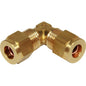 BRASS EQUAL ELBOW COUPLING 5/16in x 5/16in CARDED  1-18070P