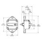 Blue Sea 285 Panel Mount Circuit Breaker 150A (Bulk)