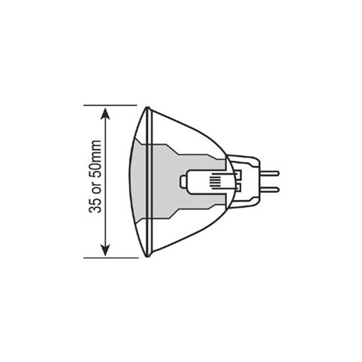 Ring Bulb 12V 20W MR16 Dichroic 51mm Diameter (Each)