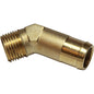 DZR 45deg CONNECTOR 1/2in BSP- 3/4in HOSE  1-76811