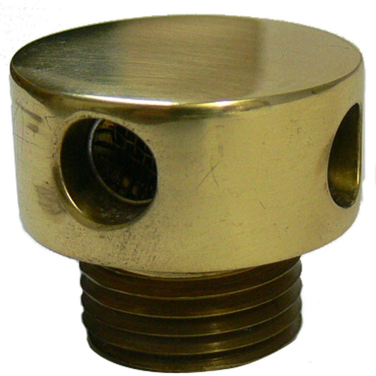 ROUND POLISHED BRASS TANK VENT 1/2inBSP  2-74509