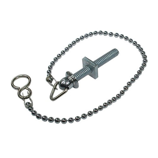 BASIN BALL CHAIN 17in C/W 1 1/2in STAY CP  9-68017