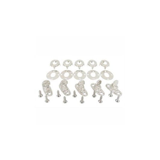 AG Turn button Kit Screwfix/Fabric 10mm Nickel Plated x 4 Sets/Kit