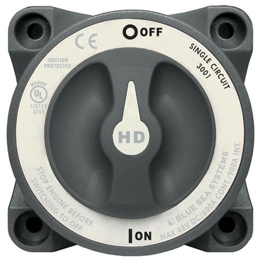 Blue Sea Heavy Duty Battery Switch On/Off 600A AFD