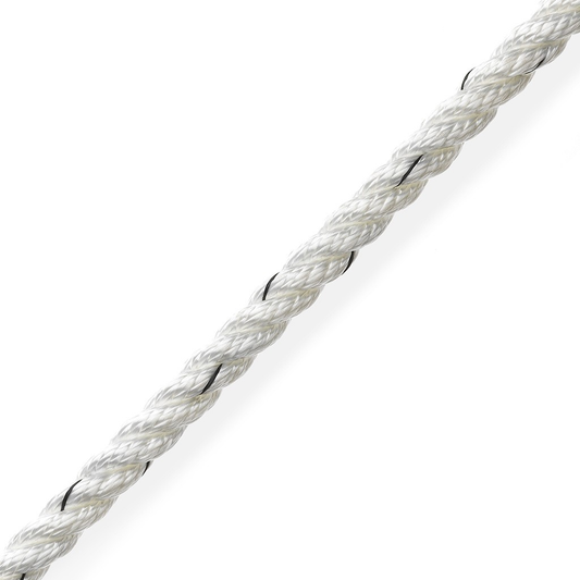 Marlow 3 Strand Polyester 6mm White PER METRE