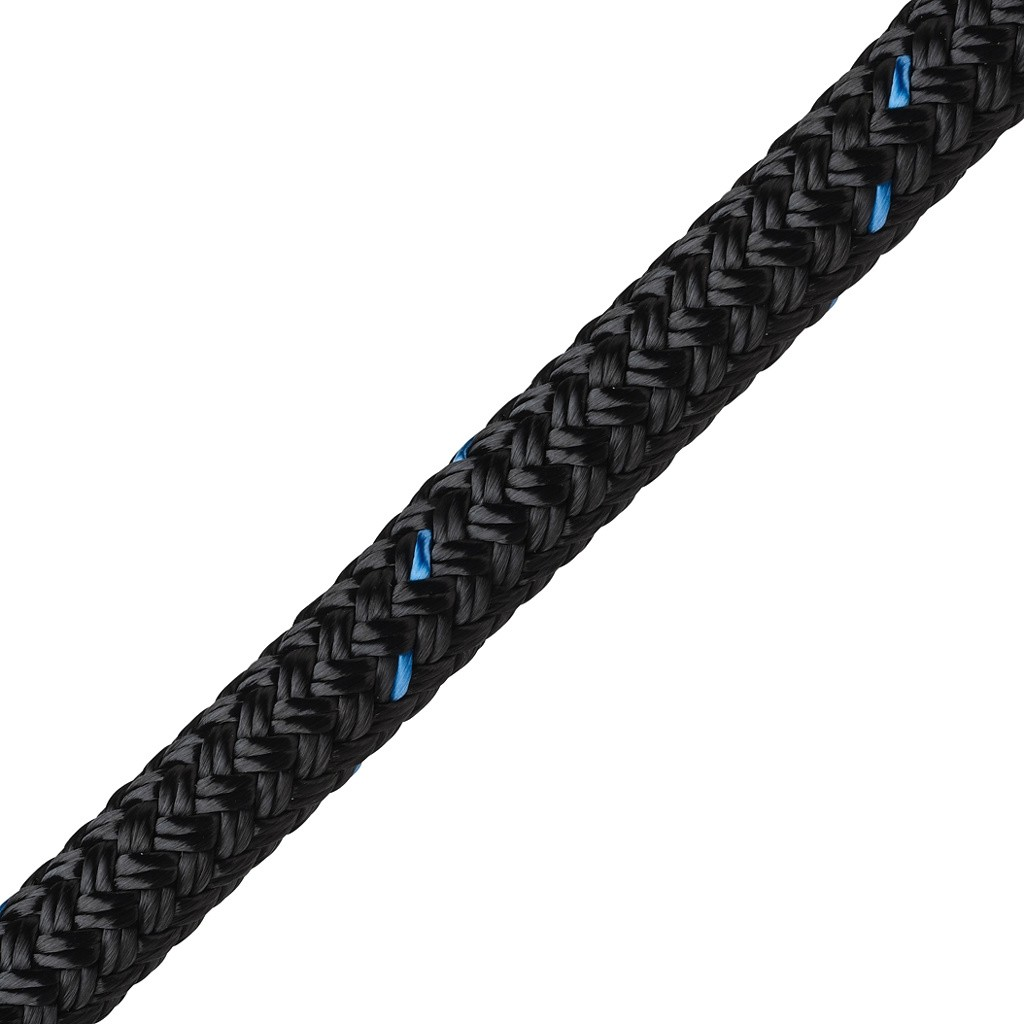 Marlow Blue Ocean Pre-Spliced Dock Line 12mm x 9m Black  WTG301