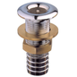 Guidi Chrome Thru-Hull Connection With Hose Adaptor 3/8" 1123C-110118