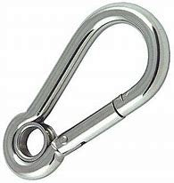 Stainless Steel Carbine Hook with Eyelet