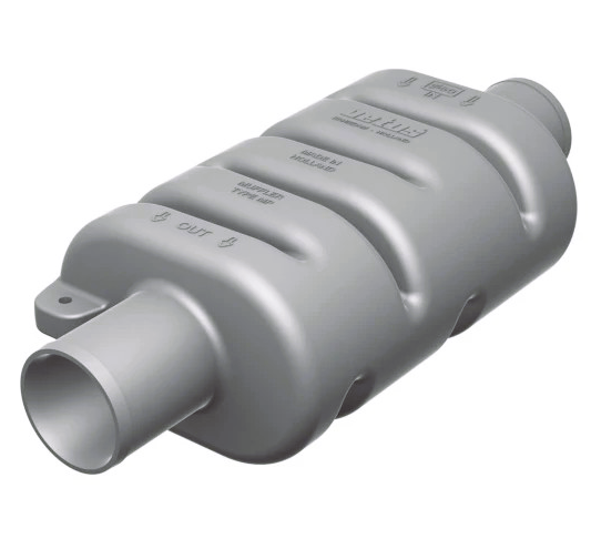 Exhaust muffler type MP90, for Ã˜ 90 mm hose  DEMPMP90